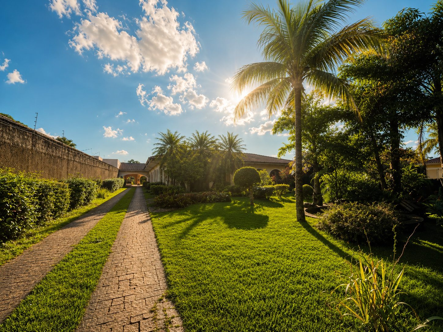 Jardins do Residencial Longa Vida em Campinas